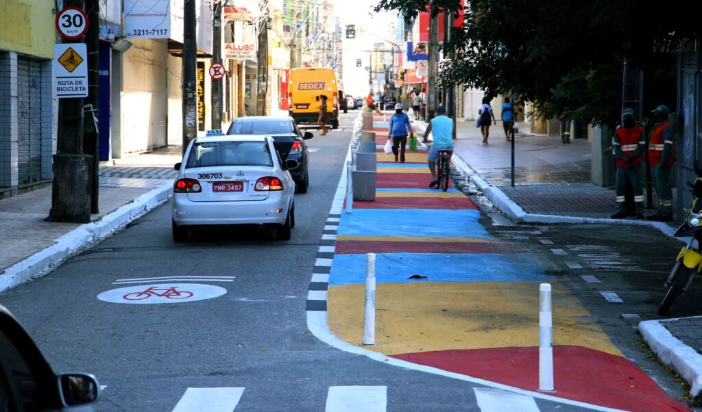 Ruas do Centro de Fortaleza terão novo limite de velocidade