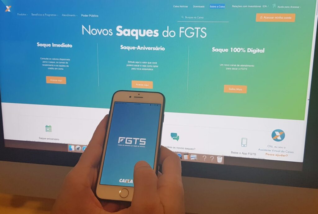 Saiba como funciona o saque digital do FGTS