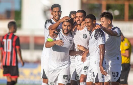 Ceará vence o Caucaia com goleada de 6 a 1 no Campeonato Cearense