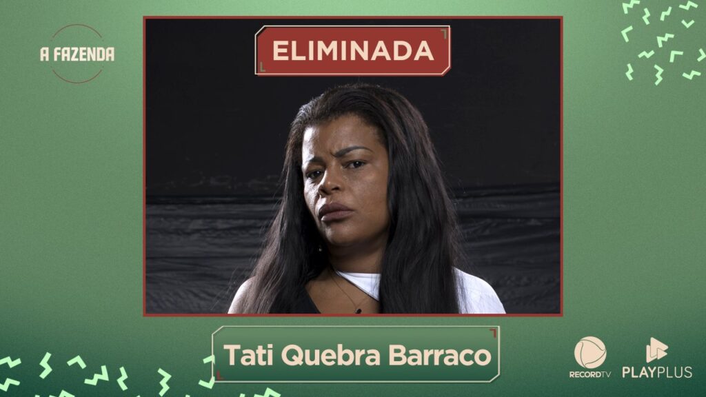 Tati Quebra Barraco é eliminada de A Fazenda 13