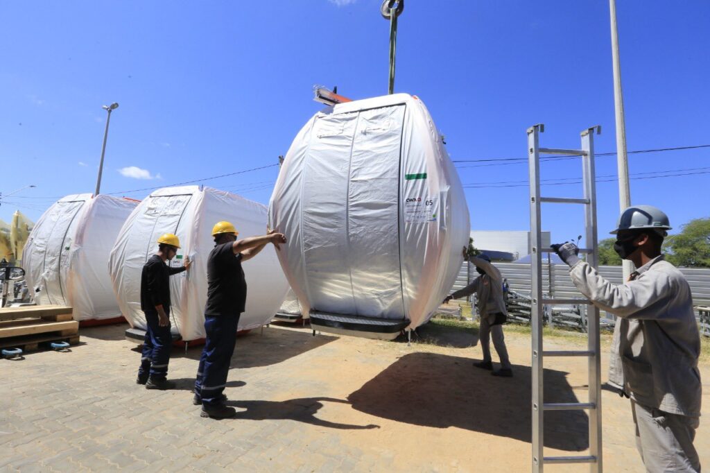 Teleférico do Horto, em Juazeiro do Norte, está com 76% das obras concluídas e recebe cabines