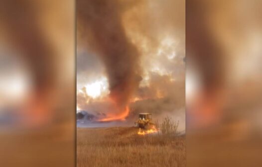 Tornado de fogo assusta bombeiros em incêndio nos Estados Unidos; veja vídeo