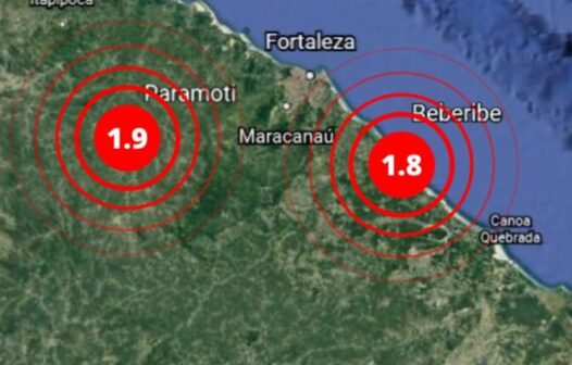 Paramoti-CE regista tremor de terra de 1.9 graus