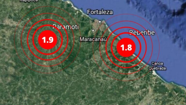 Paramoti-CE regista tremor de terra de 1.9 graus