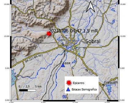 Sobral registra tremor de terra nesta terça-feira (6)