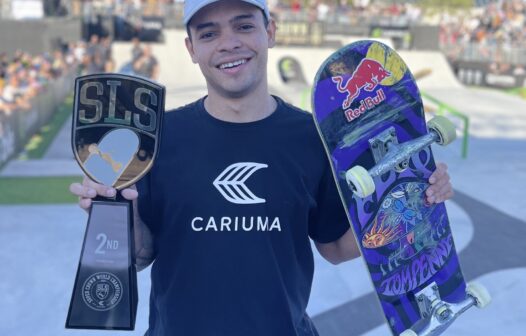 Cearense Lucas Rabelo faz história e se torna vice-campeão mundial de skate street