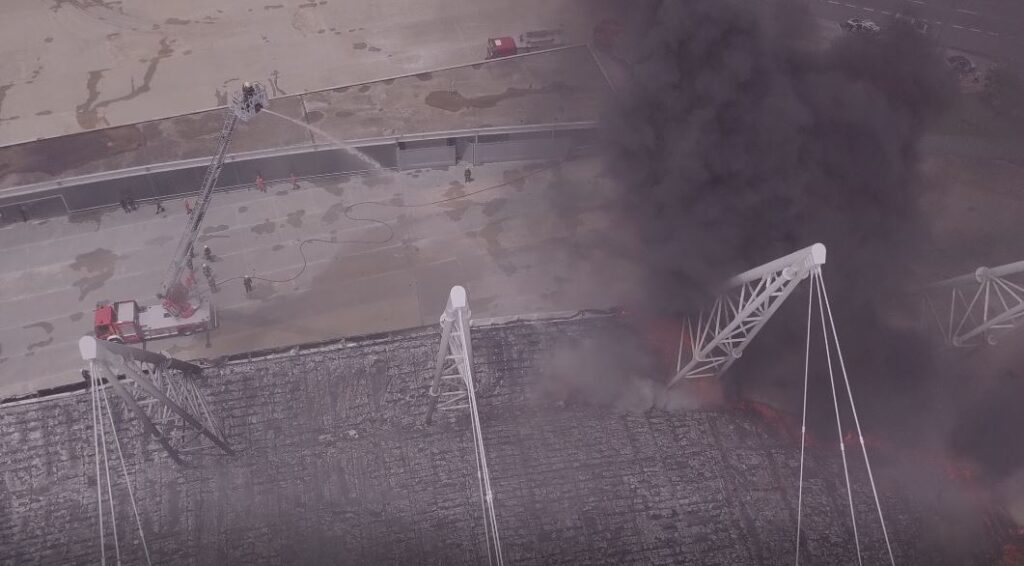 VÍDEO: Imagens de drone facilitaram combate ao incêndio na Arena Castelão