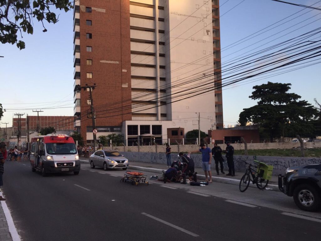 Casal suspeito de assaltos é baleado na av. Abolição