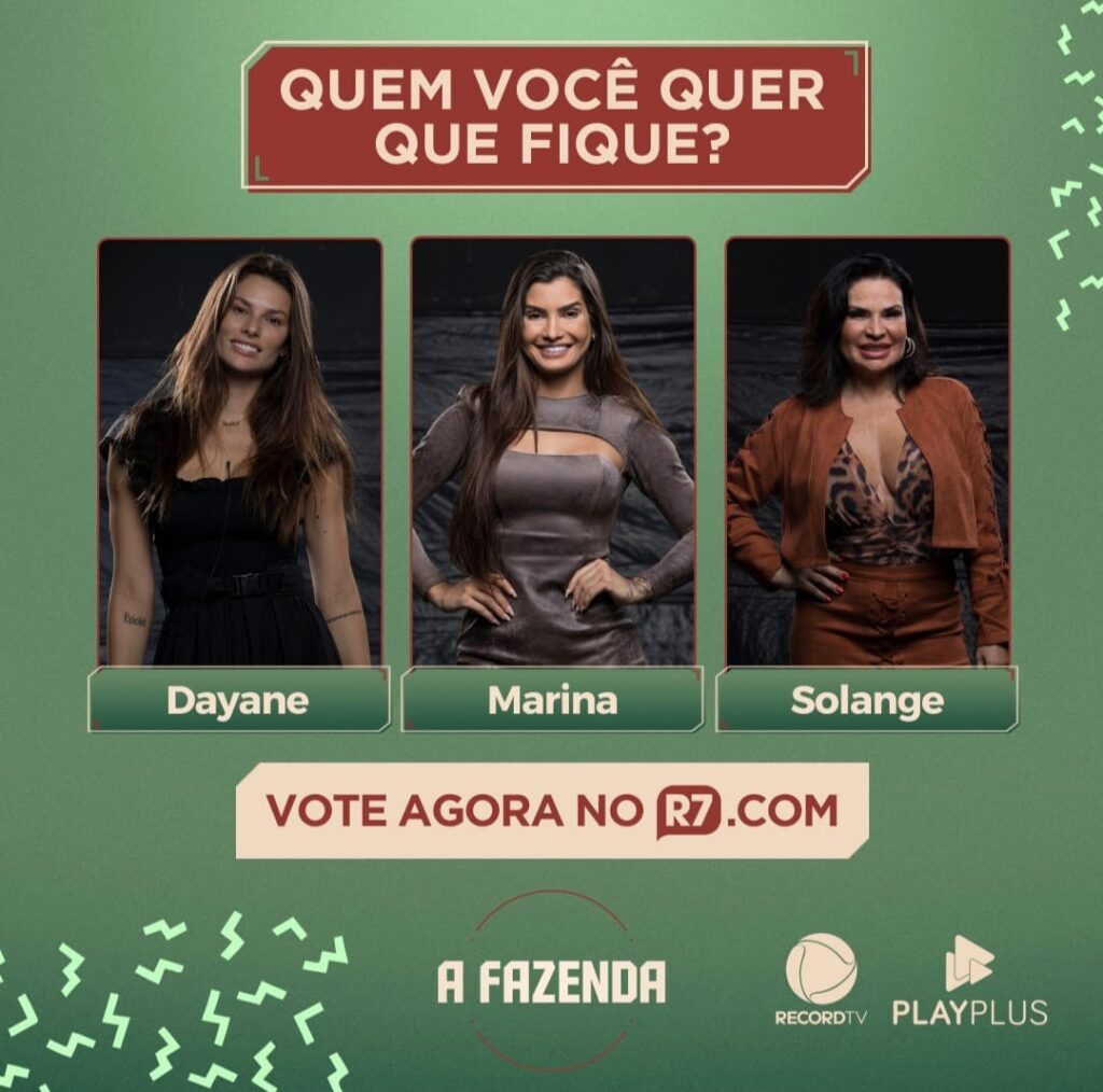 A Fazenda 13: pela 3ª vez, Rico Melquiades é o fazendeiro e Dayane, Marina e Solange estão na Roça