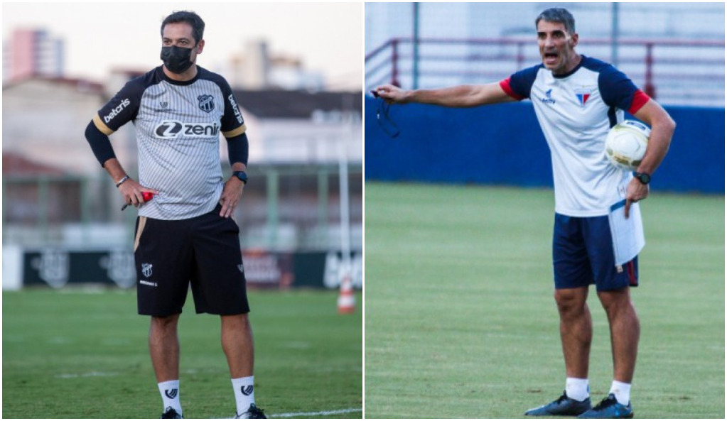 Tensão à borda do campo: Vojvoda e Marquinhos Santos chegam pressionados para o Clássico-Rei