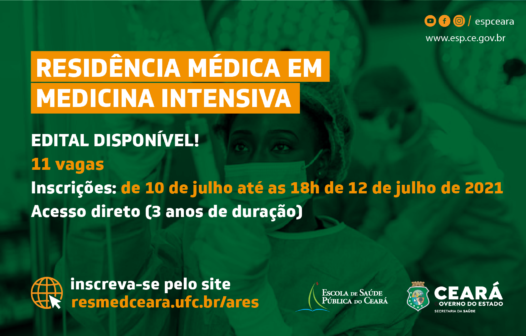 Escola de Saúde Pública e UFC abrem as inscrições para a Residência em Medicina Intensiva