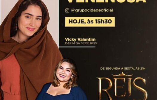 Atriz Vick Valentim participa de live do Grupo Cidade