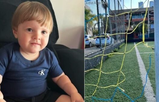 Bebê de 1 ano é achado morto em creche com pescoço preso em rede de gol em campo de futebol