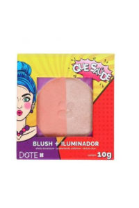 Festa com blush iluminador