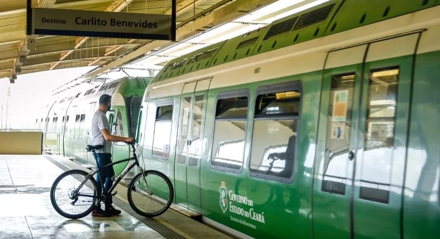 Metrofor libera acesso com bicicletas na Linha Sul