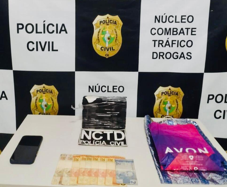 Homem é preso em flagrante com mais de 1 kg de cocaína em Juazeiro do Norte