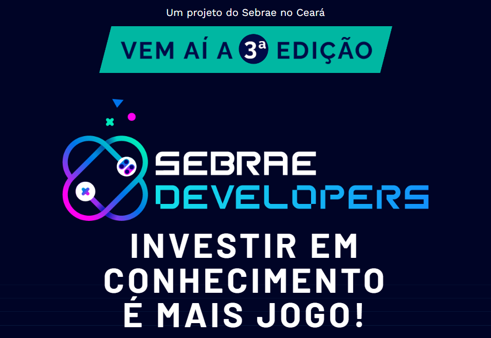 Inscrições abertas para o Programa do Sebrae/CE que busca capacitar profissionais e empreendedores para o mercado de games