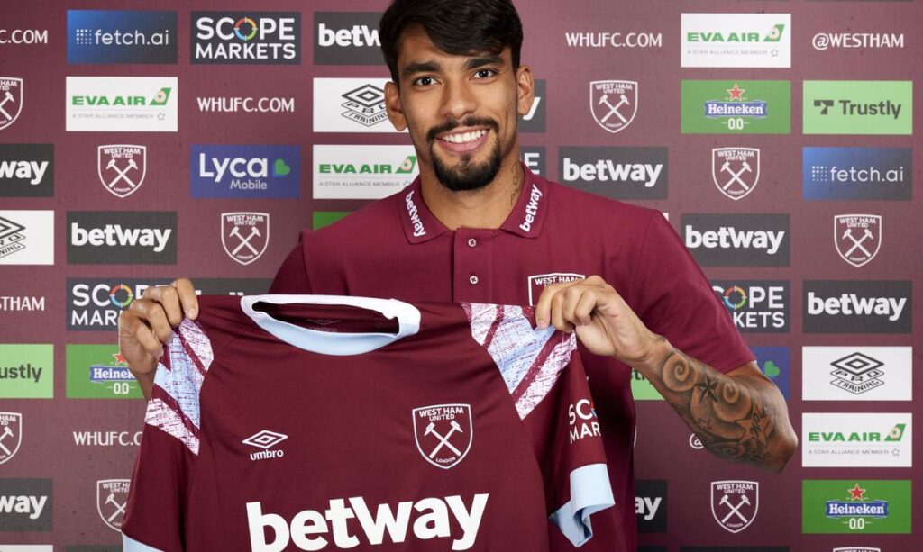 West Ham anuncia contratação do brasileiro Lucas Paquetá