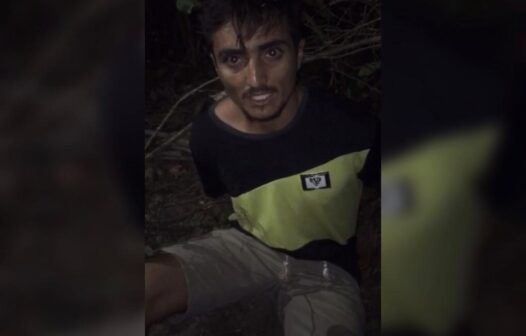 Homem sai de casa para trabalhar e família recebe vídeo dele sendo interrogado por criminosos