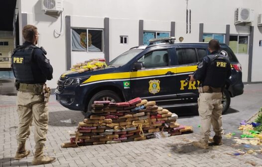 123 kg de “supermaconha” e cocaína são apreendidos dentro de caminhão em Forquilha, no Ceará