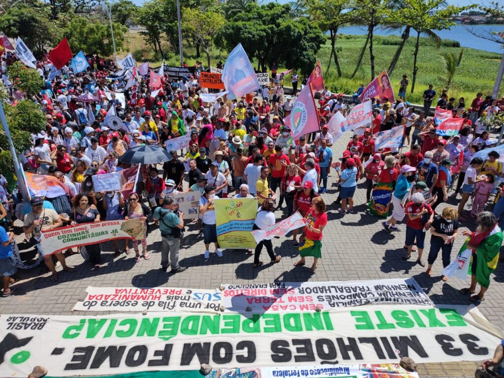 7 de setembro: Grito dos Excluídos retorna às ruas após dois anos e reúne manifestantes