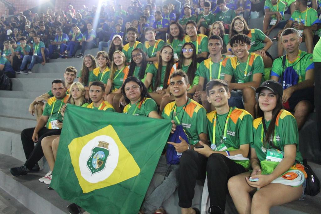 Delegação do Ceará marca presença em cerimônia de abertura dos Jogos da Juventude 2022