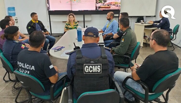 Encontro com forças de segurança trata sobre sugestões de pontos estratégicos para instalação de novas câmeras