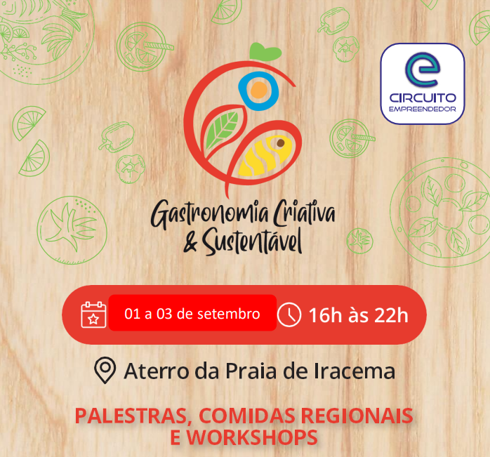 Fortaleza sedia primeira edição do Gastronomia Criativa e Sustentável