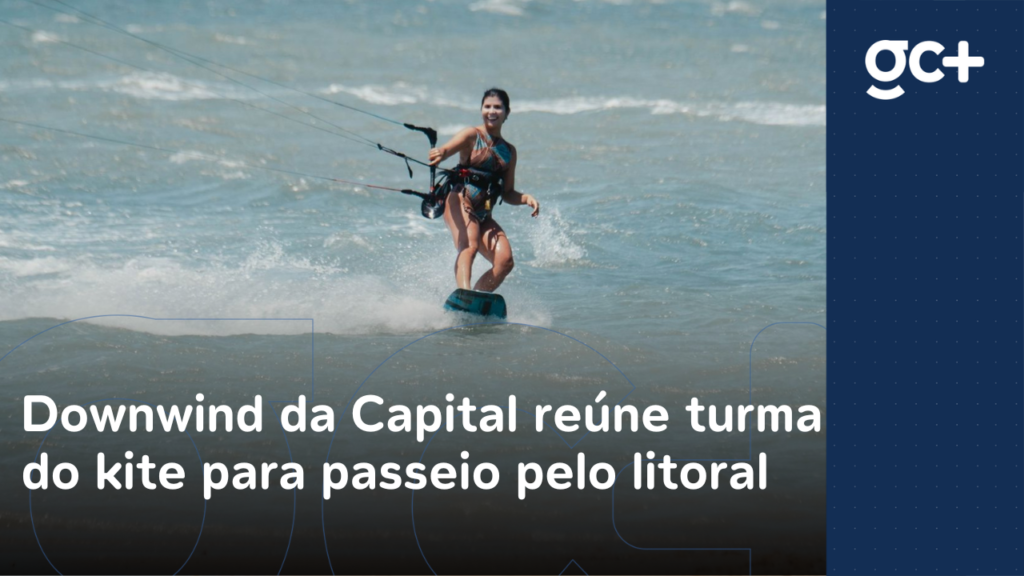 Downwind da Capital movimenta kitesurfistas com percurso entre Praia do Futuro e o Cumbuco