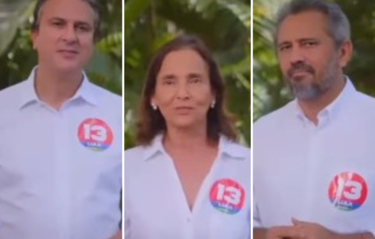 Camilo, Izolda e Elmano gravam vídeo juntos para pedir voto em Lula