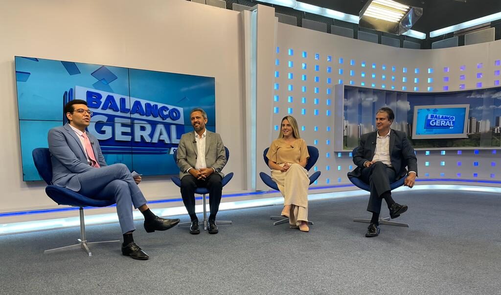 Elmano, Jade e Camilo concedem entrevista à TV Cidade