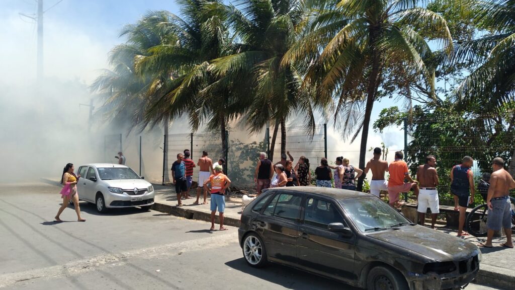 Incêndio atinge Parque do Cocó na altura do bairro Aerolândia