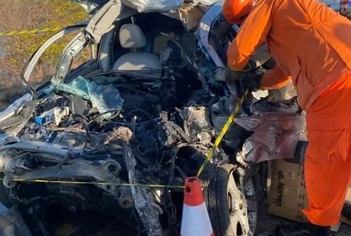 PM morre após carro colidir com carreta no interior do Ceará