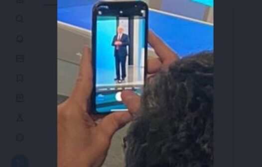 Sergio Moro é flagrado tirando foto de Lula durante debate