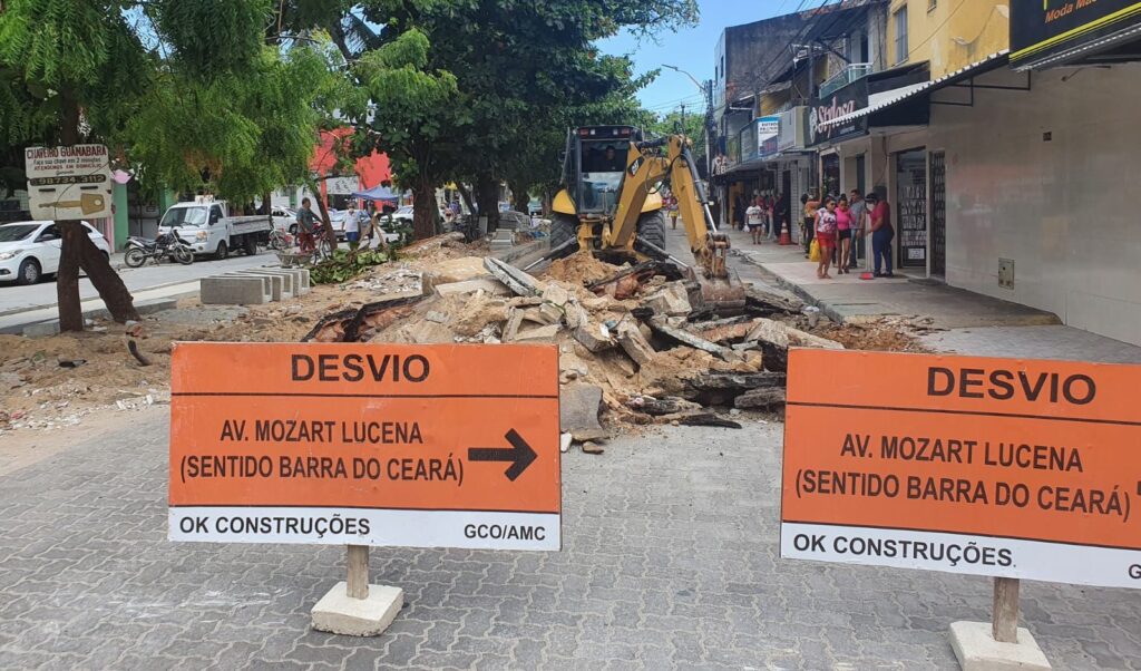 Trecho da Av. Mozart Lucena é bloqueado a partir desta segunda-feira (3)