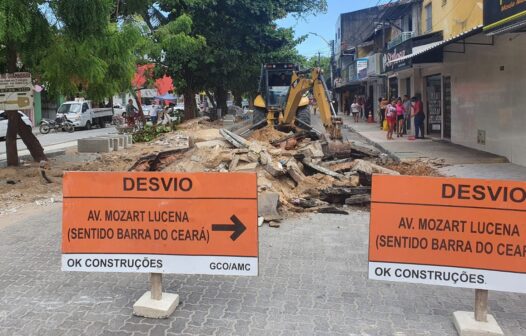 Trecho da Av. Mozart Lucena é bloqueado a partir desta segunda-feira (3)