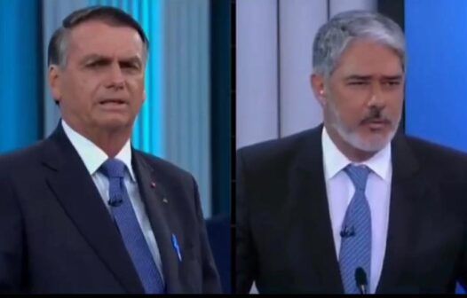 Em tom de deboche, Bolsonaro diz que William Bonner absolveu Lula dos processos