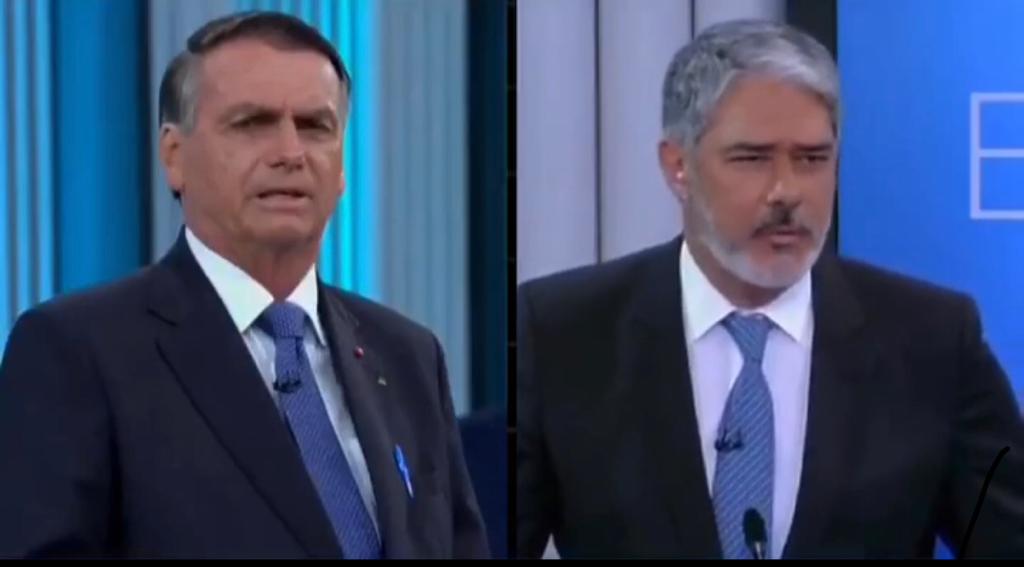 Em tom de deboche, Bolsonaro diz que William Bonner absolveu Lula dos processos