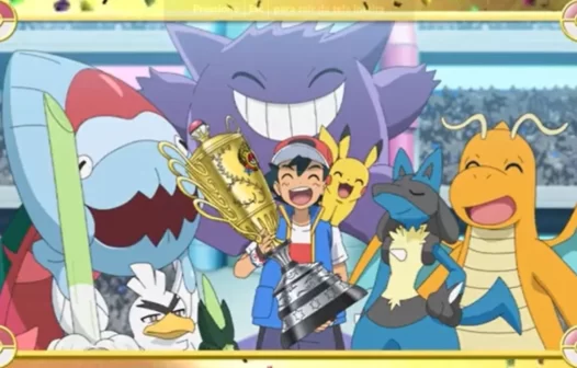 Ash Ketchum e Pikachu vencem campeonato mundial de Pokémon em novo episódio da série