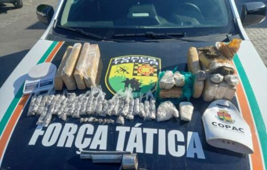 Dupla é presa com cerca de 9kg de drogas em Sobral