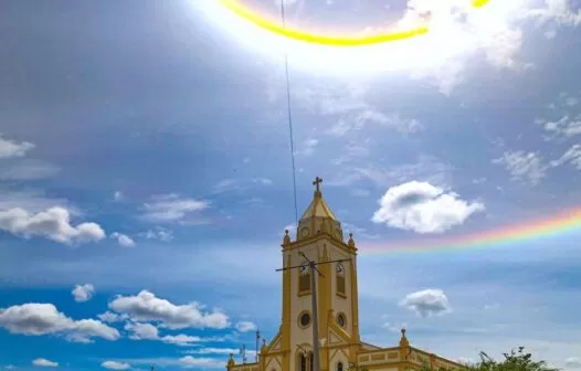 Halo Solar: fenômeno chama atenção no céu de cidades do Ceará