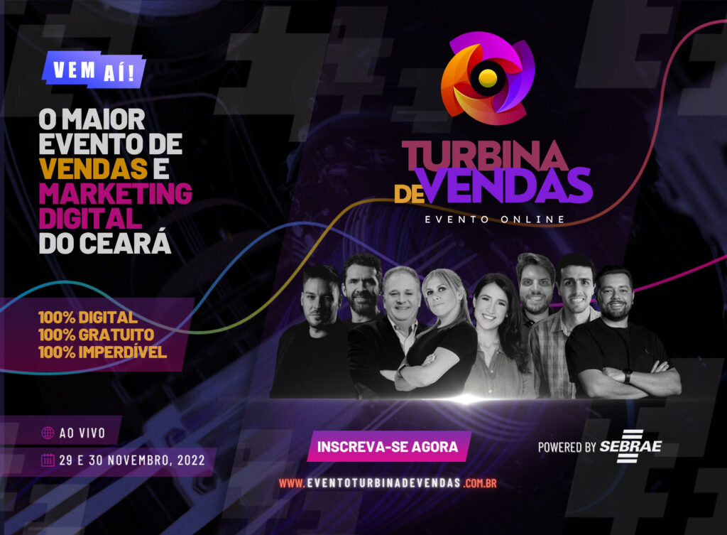 Turbina de Vendas: aprenda como vender mais e melhor em evento com grandes nomes do mercado nacional