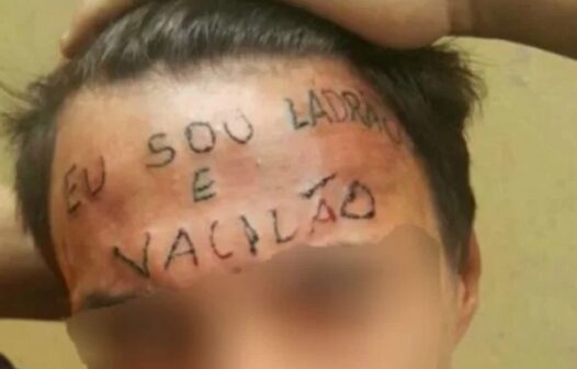 Jovem que teve a testa tatuada com “sou ladrão e vacilão” é preso em São Paulo