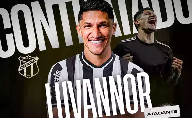 Diretoria do Ceará anuncia a contratação do atacante Luvvanor, ex-Cruzeiro