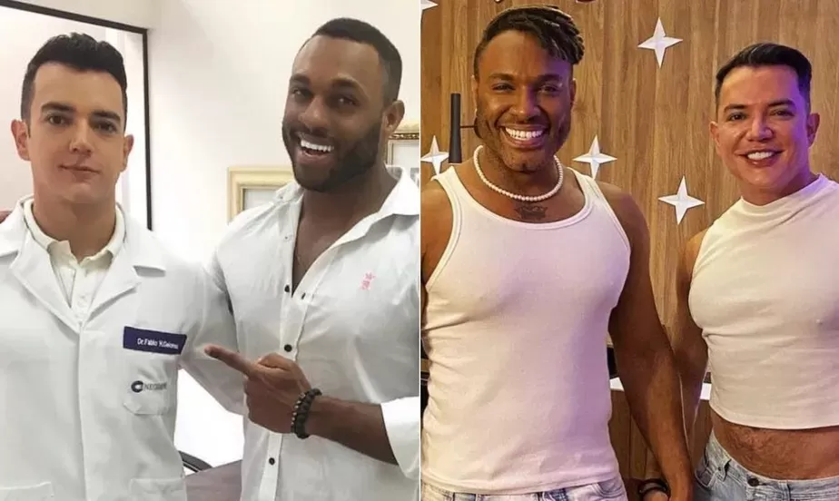 BBB 23: Fred Nicácio e marido fizeram harmonização facial juntos