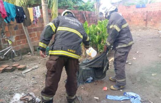 Bombeiros apagam incêndio de gás de cozinha em Maracanaú