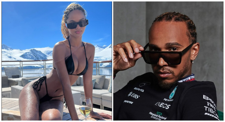 Modelo brasileira é apontada como novo affair de Lewis Hamilton