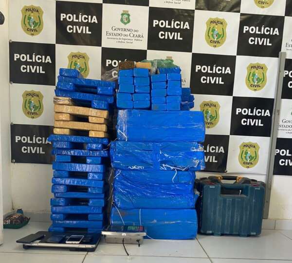 Polícia apreende quase 149 kg de drogas em Itaitinga