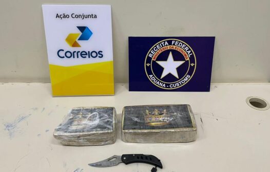 Receita intercepta 1,7 kg de pasta base de cocaína em encomenda postal em Fortaleza