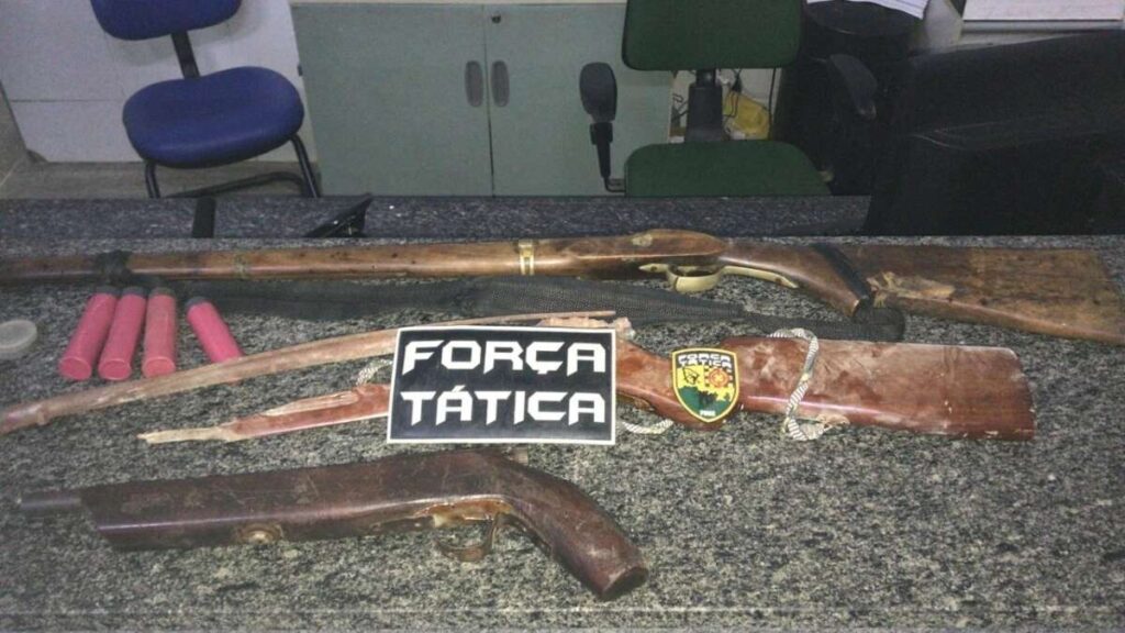 Três armas de fogo são apreendidas em Iguatu